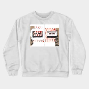 Cassette Tape Collage Crewneck Sweatshirt